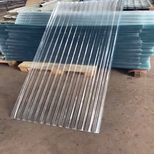 Гофрированный световой лист из стекловолокна/гибкий FRP лист из стеклопластика, прозрачный лист из стекловолокна