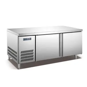 Binliac-mesa de trabajo de acero inoxidable, refrigerador, Bar, restaurante, congelador, 1,2 m