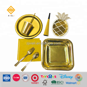 Set di forniture per <span class=keywords><strong>feste</strong></span> a sirena a tema <span class=keywords><strong>2023</strong></span> tovagliolo di carta piatto di carta a sirena bicchiere di carta per la decorazione della festa - Product Image 5
