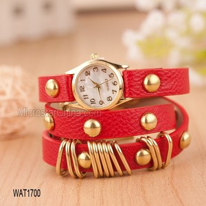 In stock crazy buy cheap white color European style leather band watch - Product Image 3