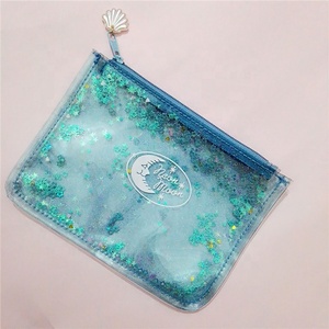 Hot Bán PVC Túi Mỹ Phẩm Với Long Lanh Trong Suốt Rõ Ràng <span class=keywords><strong>Dot</strong></span> Mô Hình Thời Trang Phong Cách Dây Kéo Đóng Cửa - Product Image 3