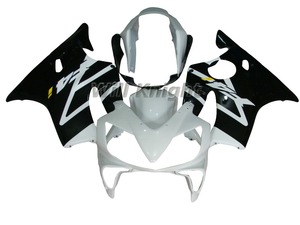 Body Fairing KitためHonda CBR600 CBR 600 F4i 2004 2005 2006 2007 Black White