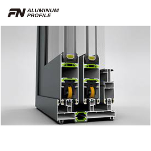 Perfiles de extrusión de aluminio para puertas y ventanas, marco de vidrio deslizante, rotura térmica, extrusión