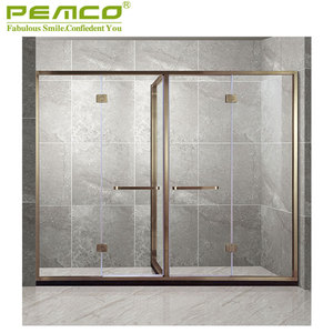 <span class=keywords><strong>Mampara</strong></span> de <span class=keywords><strong>Ducha</strong></span> Moderna <span class=keywords><strong>Corredera</strong></span> de Vidrio Templado 304 SUS, Económica, Sin Marco - Product Image 2