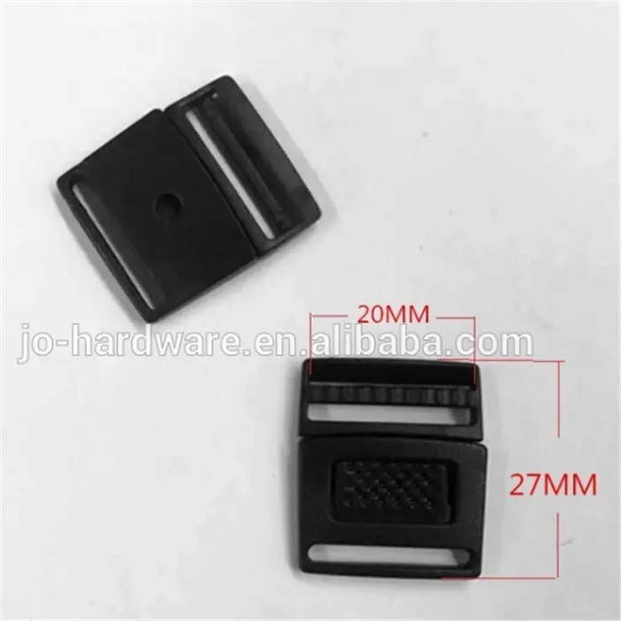 Black center release buckle with button,JO-PB017