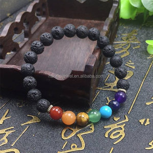 x bracelet de puissance 7 <span class=keywords><strong>chakra</strong></span> bracelet de perles bracelet de bouddha pour les femmes et les hommes - Product Image 1