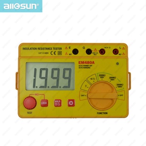 Allosun EM480A Insulation Resistance Tester Portable Voltage AC 600V Professional Tester Resistance Continuity Tester