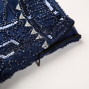 <span class=keywords><strong>Gonna</strong></span> Aderente al Ginocchio con Cerniera Laterale, Mini <span class=keywords><strong>Gonna</strong></span> Corta con Paillettes e Glitter per Donna - Product Image 4