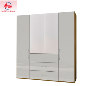 Particle Board <strong>Wardrobe</strong> With Mirror Designs - Product Image 2