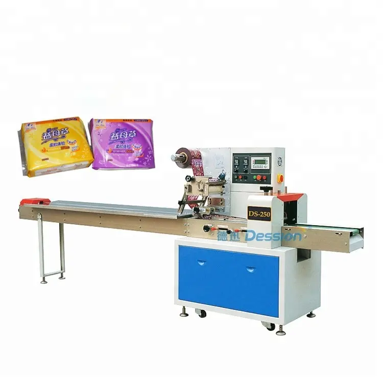 Automatic sanitary pad pillow bag packaging machine
