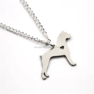 Boxer hond ketting charme hart leuke hond huisdier i liefde hond charm hanger ketting