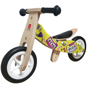 Vélo d'équilibre en <span class=keywords><strong>bois</strong></span> 9 pouces 2-en-1 Vélo d'équilibre <span class=keywords><strong>Tricycle</strong></span> en <span class=keywords><strong>bois</strong></span> multifonction - Product Image 4
