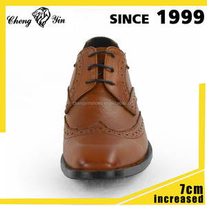 <span class=keywords><strong>Fantaisie</strong></span> hauteur respirant invisible hauteur croissante hommes <span class=keywords><strong>chic</strong></span> noir semelle en cuir robe chaussures - Product Image 3