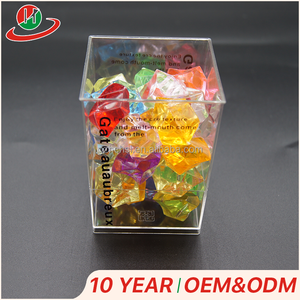 Promocional cuadrado jalea vasos de plástico al por mayor <span class=keywords><strong>el</strong></span> mini plástico postre - Product Image 3