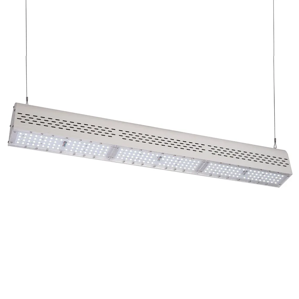 Dimmable 교수형 위치를 조명 산업 실내 지역 워크샵 차고 100w 200w 300w 선형 높은 베이 LED 조명