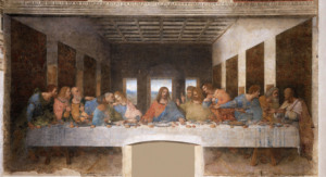 Célèbre peinture reproduction de Da Vinci <span class=keywords><strong>Renaissance</strong></span> Mona Lisa La Cène la Vierge aux Rochers