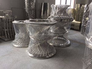 منتج جديد قرص من الرخام للمنضدة طاولة طعام روز الذهب قاعدة من الاستانلس ستيل DH-826 - Product Image 6