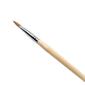 Pincel de Uñas Acrílico con Mango de Madera de Caoba con Forma Ovalada y Puntas Rizadas, Calidad Profesional, 100% <span class=keywords><strong>Kolinsky</strong></span> Puro - Product Image 6