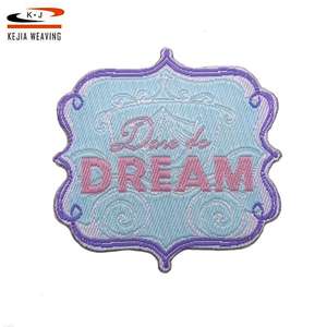 Corte ultrasónico diseño bordado merrow frontera todo tipo de sombrero tamaño estándar tejida personalizado parche - Product Image 4