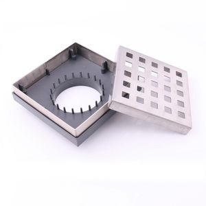 Jutye <strong>Top</strong> Quality 130*130mm 4 Inches Stainless Steel Floor <strong>Drain</strong> Tile Insert Bathroom Stainless Steel Shower Floor <strong>Drain</strong>