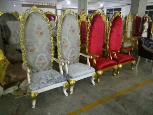 Đám Cưới Giá Rẻ Cao Trở Lại Vua Trắng Ngai Vàng Ghế Cho Đảng Sang Trọng Cô Dâu Và Chú Rể Ghế New Bridal Throne Ghế - Product Image 3