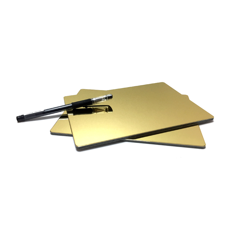 Наружные украшения для здания Золотое зеркало ACP алюминиевая композитная панель