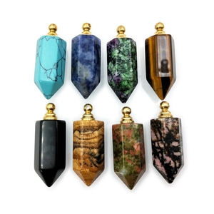 Véritable mini bouteille sculptée Pendentif cendres en <span class=keywords><strong>pierre</strong></span> <span class=keywords><strong>naturelle</strong></span> Turquoise Charmes de crémation Pendentifs de mode - Product Image 3