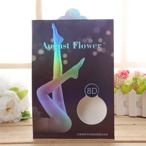 Emballage en papier hologramme personnalisé pour collants, Recyclable, vente en gros de leggings, enveloppes d'emballage pour bas en soie
