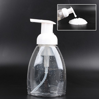 Distributeur de savon liquide rechargeable 250 ml 300 ml, flacon de shampoing en plastique PET avec pompe à mousse pour salle de bain