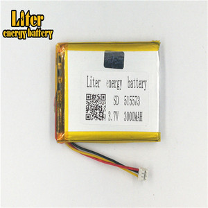 Socket 2.0-3 P 3.7 V 515573 3000 mah lipo battery Rechargeable solar li ion polymer lithium battery with PCM - Product Image 2