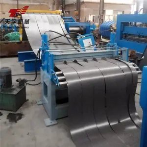 GI sheet slitting cut to length line roll forming machine