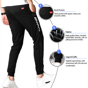 Venta al por mayor slim jogger deporte trackpants gimnasio sudor pantalones de los hombres pantalones de chándal pantalón - Product Image 3