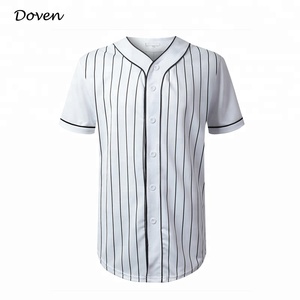 Antibacterial anti-UV breathable ピンストライプブランク baseball jerseys - Product Image 6