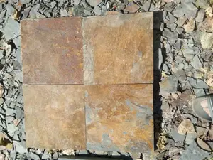Pavimentadora de suelo de azulejo de pizarra de <span class=keywords><strong>piedra</strong></span> natural oxidada mezclada al aire libre <span class=keywords><strong>para</strong></span> <span class=keywords><strong>patio</strong></span> - Product Image 6