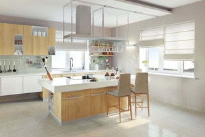 Chinese Factory Sale Modern Commercial Mdf Kitchen <strong>Cabinet</strong> Design <strong>pink</strong> Gloss Acrylic Laminate Kitchen <strong>Cabinets</strong> - Product Image 3