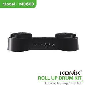 Konix kích thước lớn Trống điện tử Pad kỹ thuật số Roll-up <span class=keywords><strong>Drum</strong></span> kit md668 to hơn âm thanh với màn hình LCD hiển thị - Product Image 3
