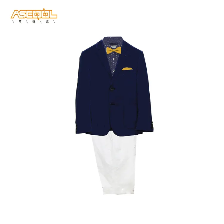 New Style Fashion Gentleman Kids Boy Suit Jacket Shirt And Pants For Children Sets