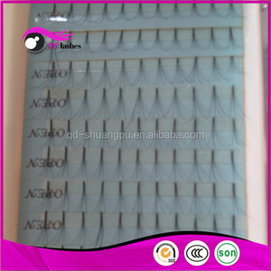Fuente de la fábrica 0.1mm <span class=keywords><strong>D</strong></span> curl volumen extensiones de pestañas de seda 4D pestañas falsas - Product Image 6
