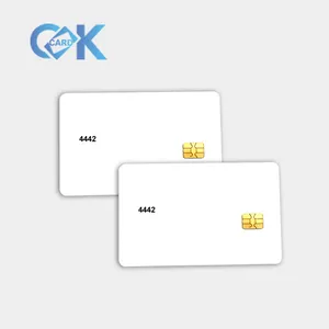 Kartu Tebal TK4100 dengan Nomor Cetak ID 125KHz Kartu Identitas Frekuensi Radio RFID Kustom Kartu Putih