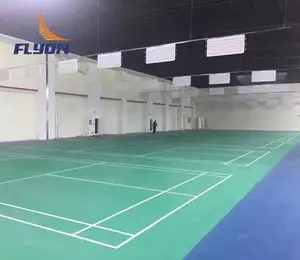 Badminton Sports Floor Mat Material Rubber Used Indoor Sport Court Flooring PVC Rubber Running Track/field 2 Years Customized CE