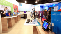 Mobilier personnalisé, ODM & OEM, organisateur de vitrine, décoration et Design d'intérieur de meubles pour boutique d'ordinateur