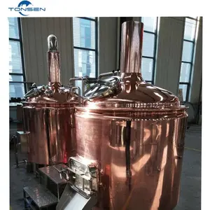 ทองแดง 2 เรือ 3 เรือ 4 เรือ 10bbl 15bbl brewhouse สำหรับขาย