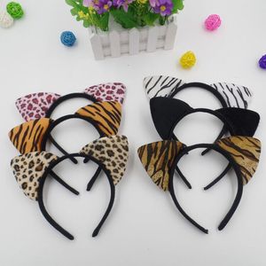 عصابة رأس على شكل آذان قطة بنمط الفهد للحفلات والأزياء للنساء والأطفال - Product Image 3