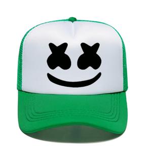 Chất lượng cao 100% polyester Nụ cười khuôn mặt Đen trucker cap 5-panel Hat Phong Cách 5 màu sắc có sẵn-giá trị tốt nhất! - Product Image 1