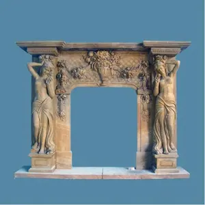 marble fireplace frame/in door fireplace/free standing fireplace