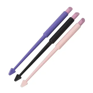 Kleurrijke professionele manicure gereedschap plastic nail stick cuticle remover pen nail cuticle remover