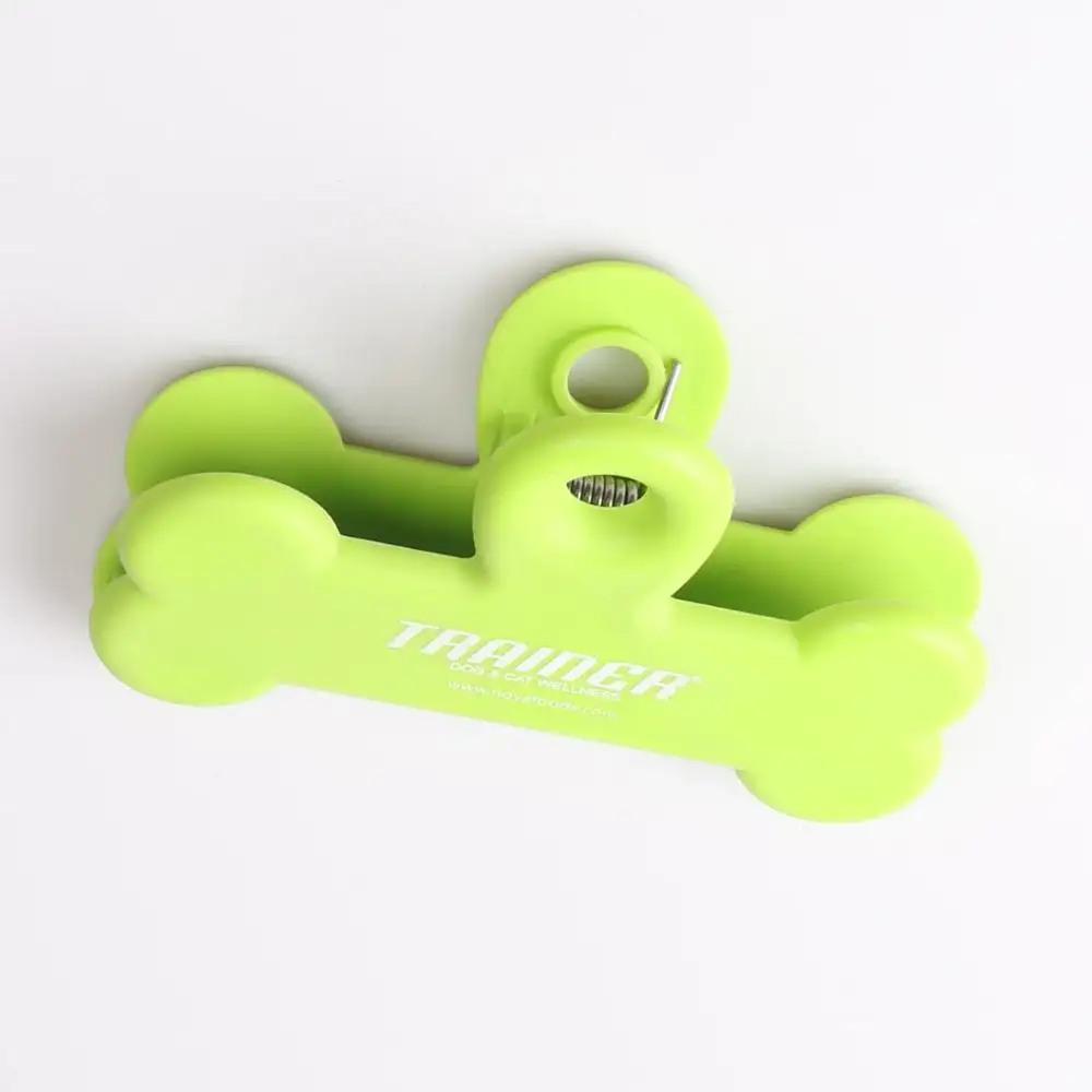 Fun green Colored doggy bone Rubber Chip Bag Clips For Hanging And Sealing Needs ,clip for bag
