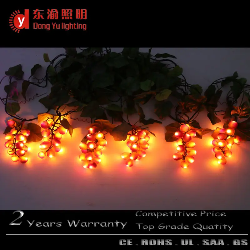 Pathway patio holiday decorative led realistic grape cluster string light