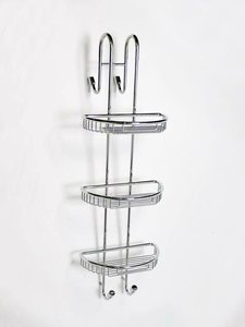 Compras en línea Cestas colgantes cromadas de dos capas - Product Image 6