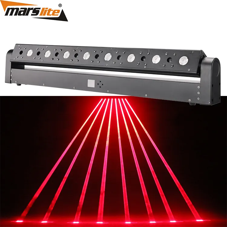 Marslite 8 Ogen Rode Beam Moving Laser Bar Licht Dmx Laser Podium Verlichting Voor Laser Show